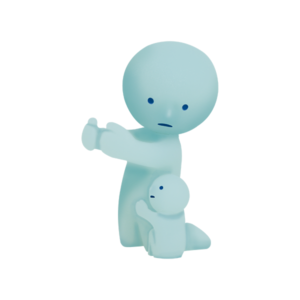 Smiski Toothbrush Stand (Hugging)